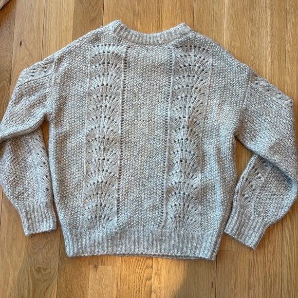 Rails Mara Sweater Alpaca Wool Blend Eyelet Pullover Size Small - Picture 5 of 7